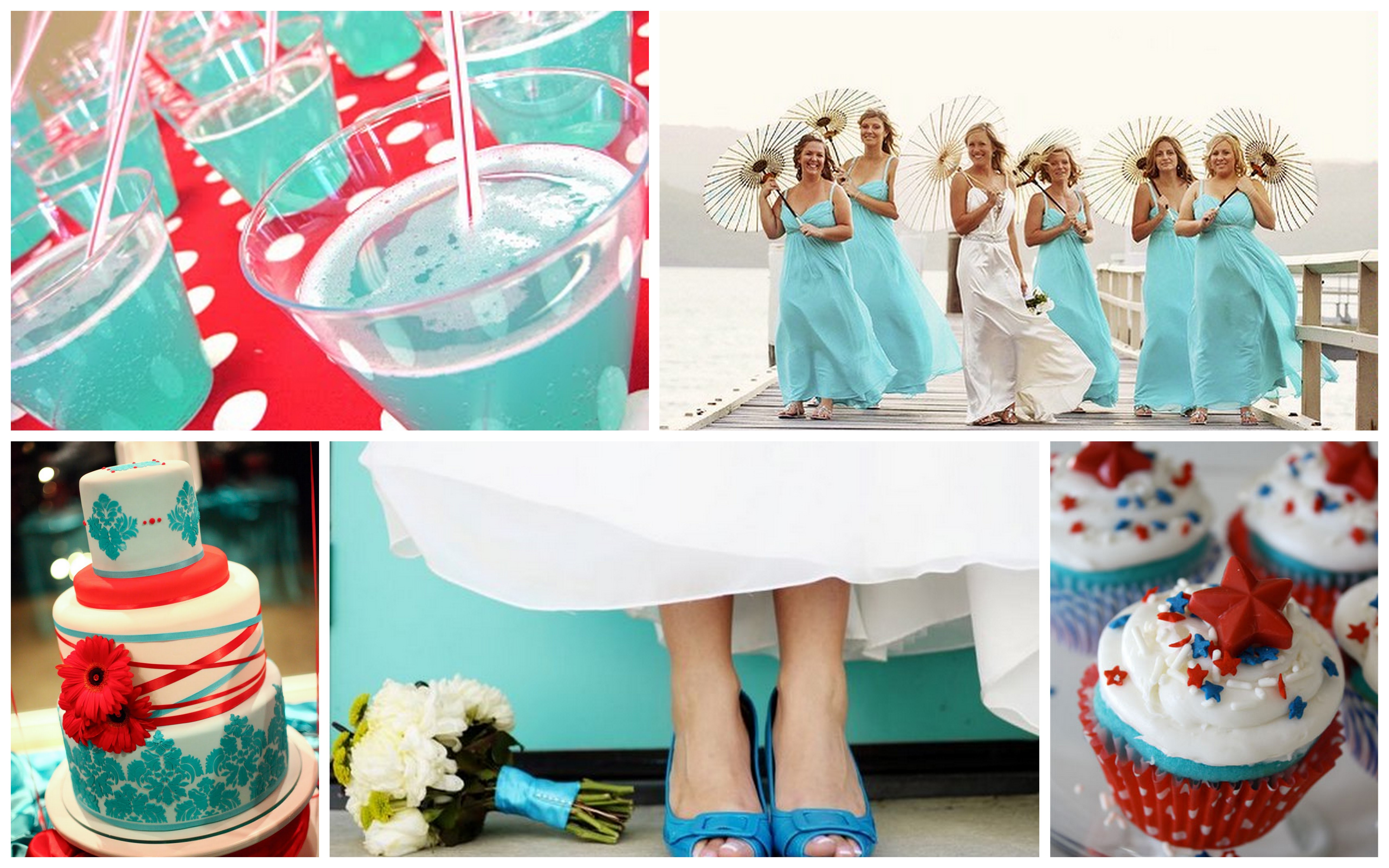 Red and Blue Wedding Ideas